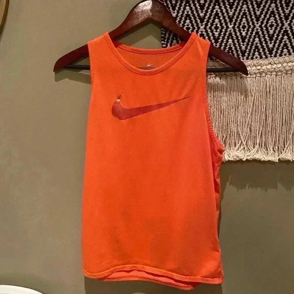 NIKE ORANGE TANK TOP SIZE S